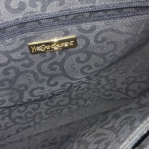 Yves Saint Laurent Shoulder Bag Blue Leather - Picture 9 of 9